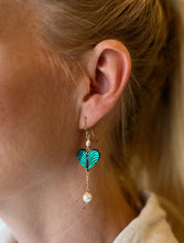 Indlæs billede til gallerivisning Havgrøn Hjerteørering ❤️ Julemærkehjemmene