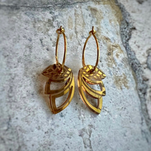 Indlæs billede til gallerivisning Shades fra Grube Graphics. Øreringe creol. I forgyldt sterlingsølv