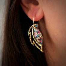 Indlæs billede til gallerivisning Verdens Skove Creoler - Confetti & Golden Glitter