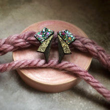 Indlæs billede til gallerivisning Big Wings Confetti & Golden Glitter - ørestikker